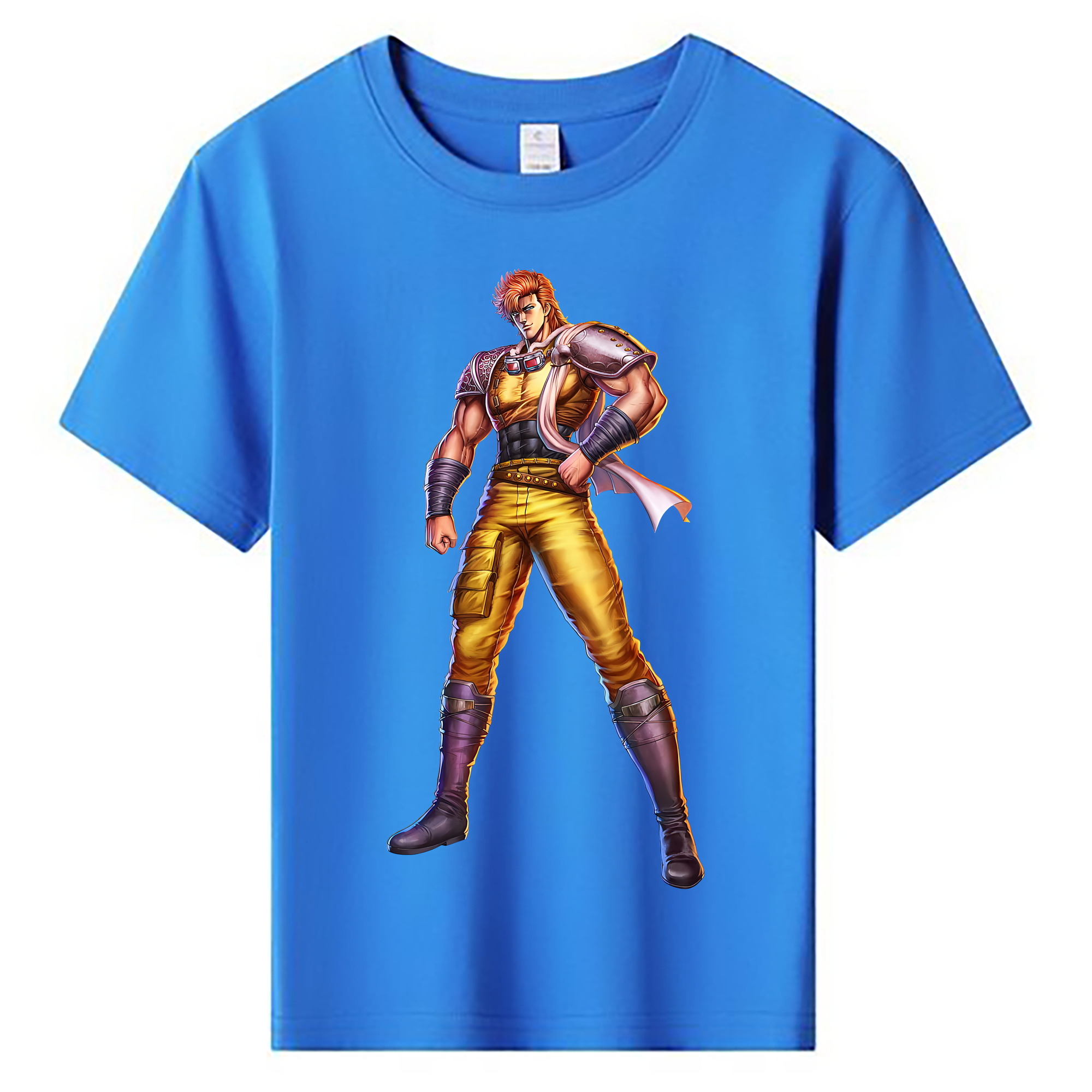 （画像用） 北斗の拳 Fist of the North Star 綿100％キッズTシャツ（フロントプリント）
